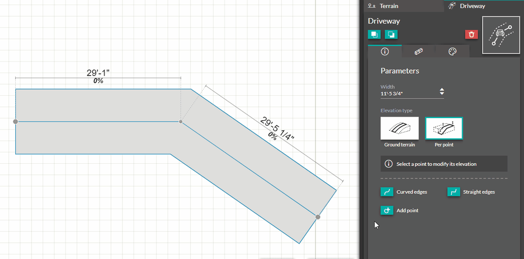 Draw paths (driveway, walkway, free-form path...)