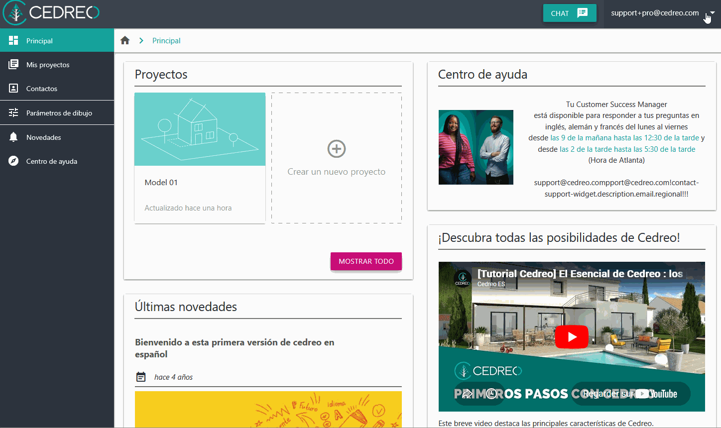 Cambia el sistema de medidas predeterminado