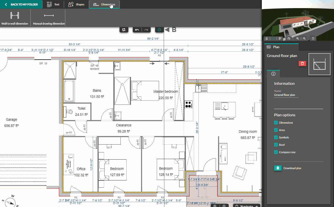 Add and customize a floor plan