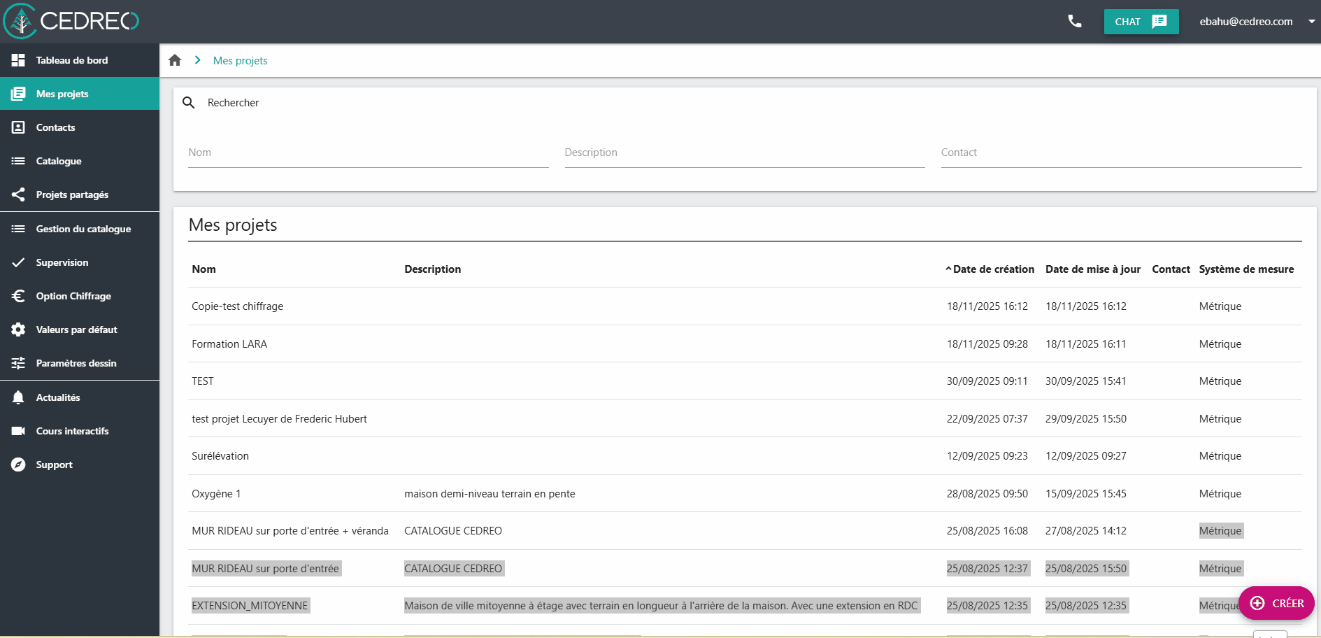 CREER ET PARTAGER UN PROJET