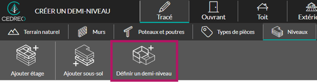 0-15 bouton demi-niveau