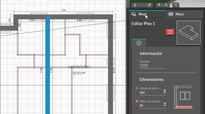 2-06 Modificar informaciones del piso