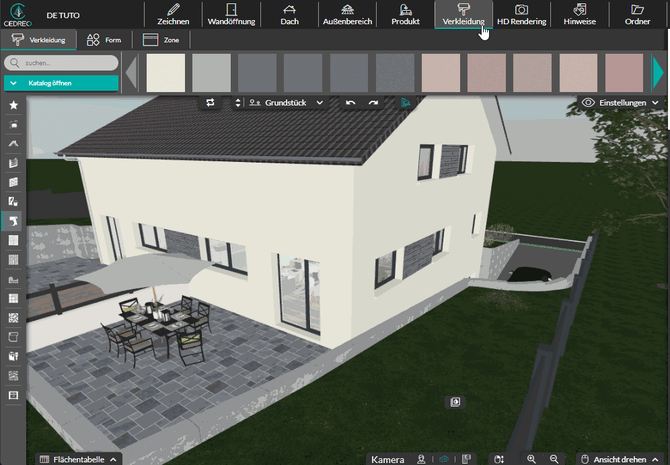 7-02 verkleidung aehnliche objekte anwenden