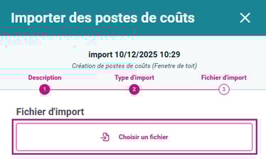 13-08 Choisir un fichier import - fenetre de toit