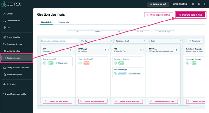 Gestion frais - 07 Créer une ligne de frais