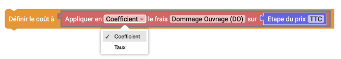 Gestion frais - 13 bloc de coefficient et taux