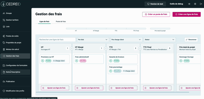 Gestion frais - 18 Afficher dans la notice