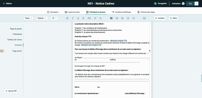 Gestion frais - 19 Afficher dans la notice