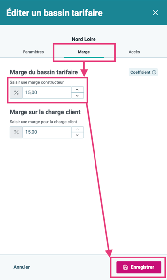 Gestion marge - 04 Configurer la marge constructeur