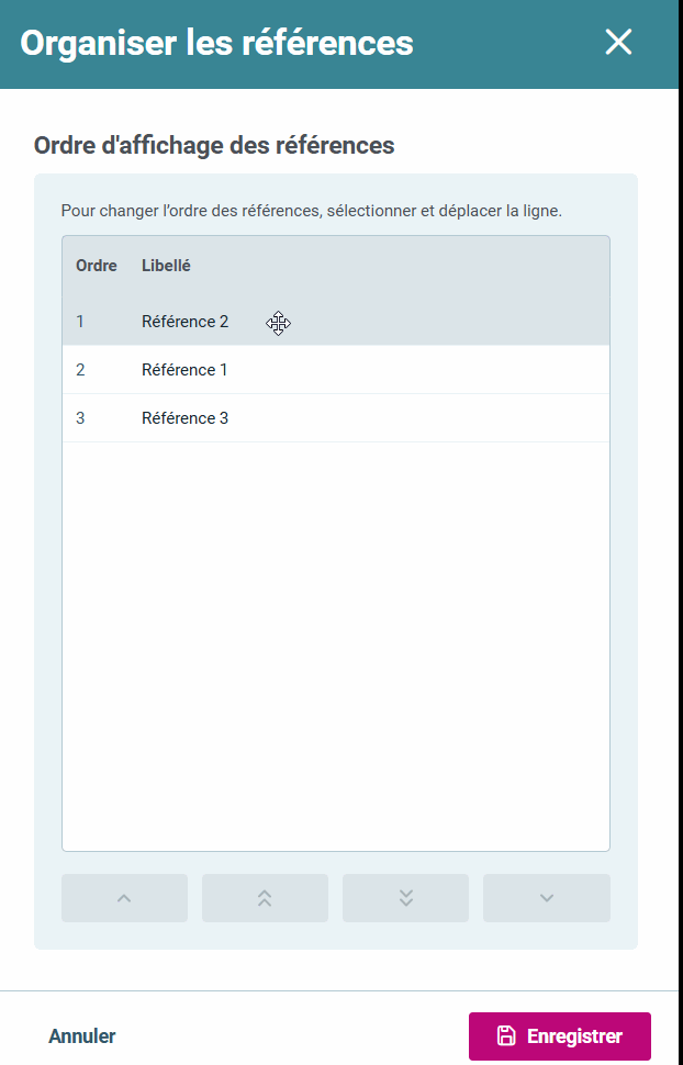 13-18 Gérer les préférences - modifier lordre