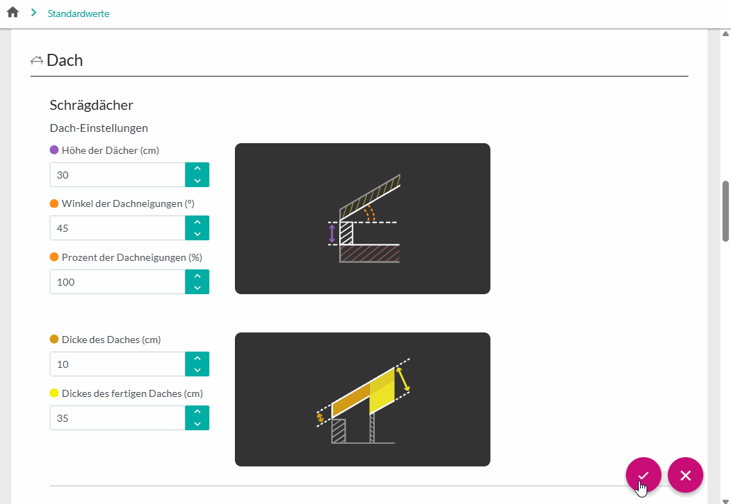 1-18 standardwerte daecher