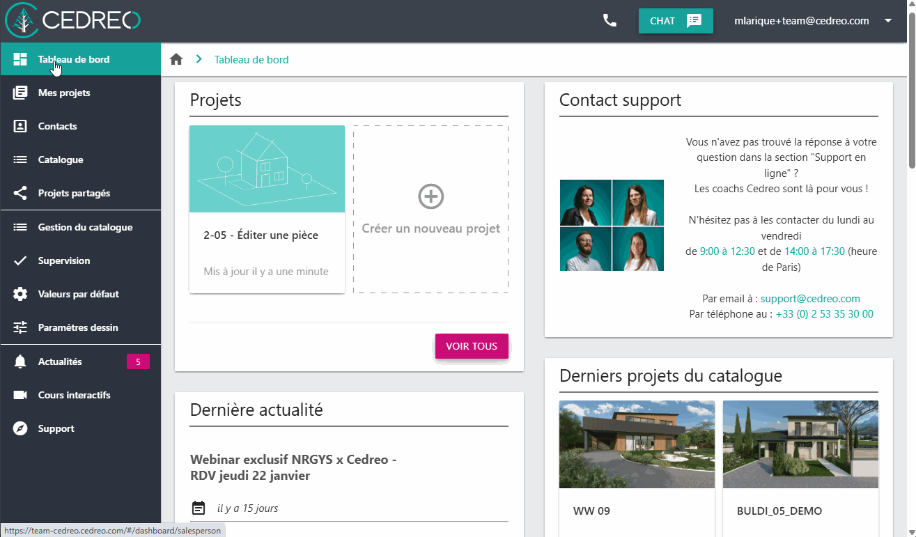 1-06 creer un projet depuis la fiche contact