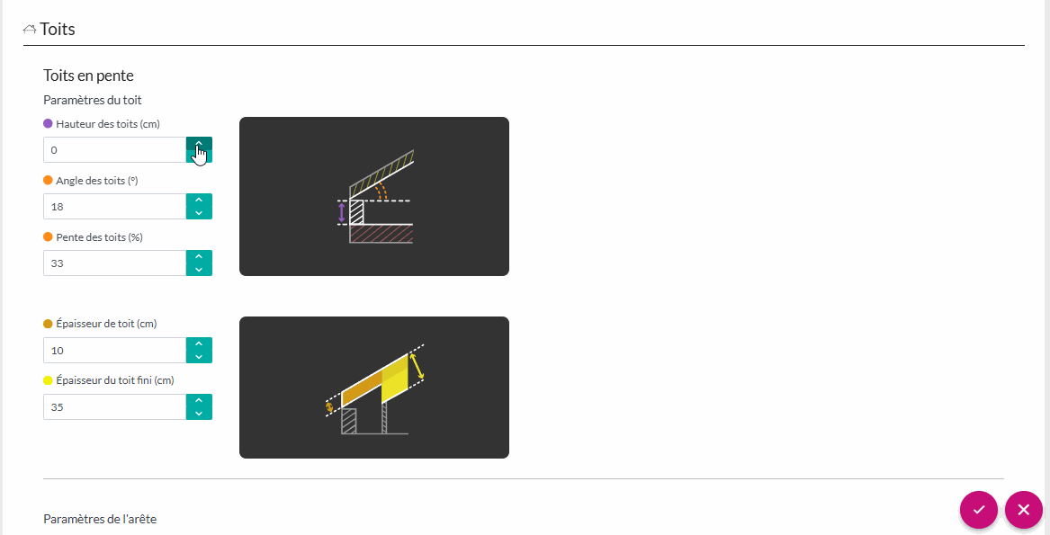 1-18 valeurs toits en pente