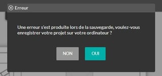 11-15 Erreur sauvegarde
