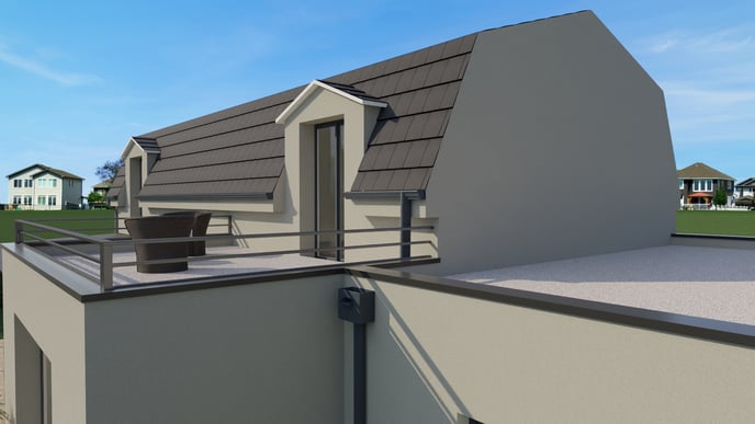 4-24 Gambrel roof model