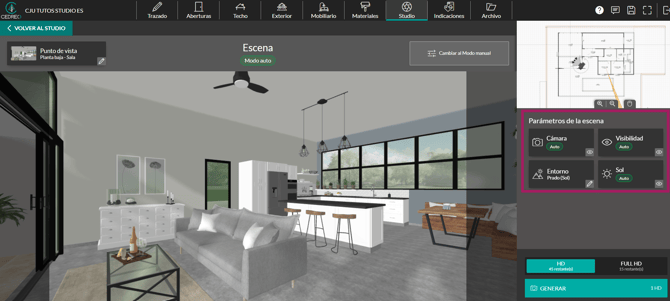 studio_parametros de la escena