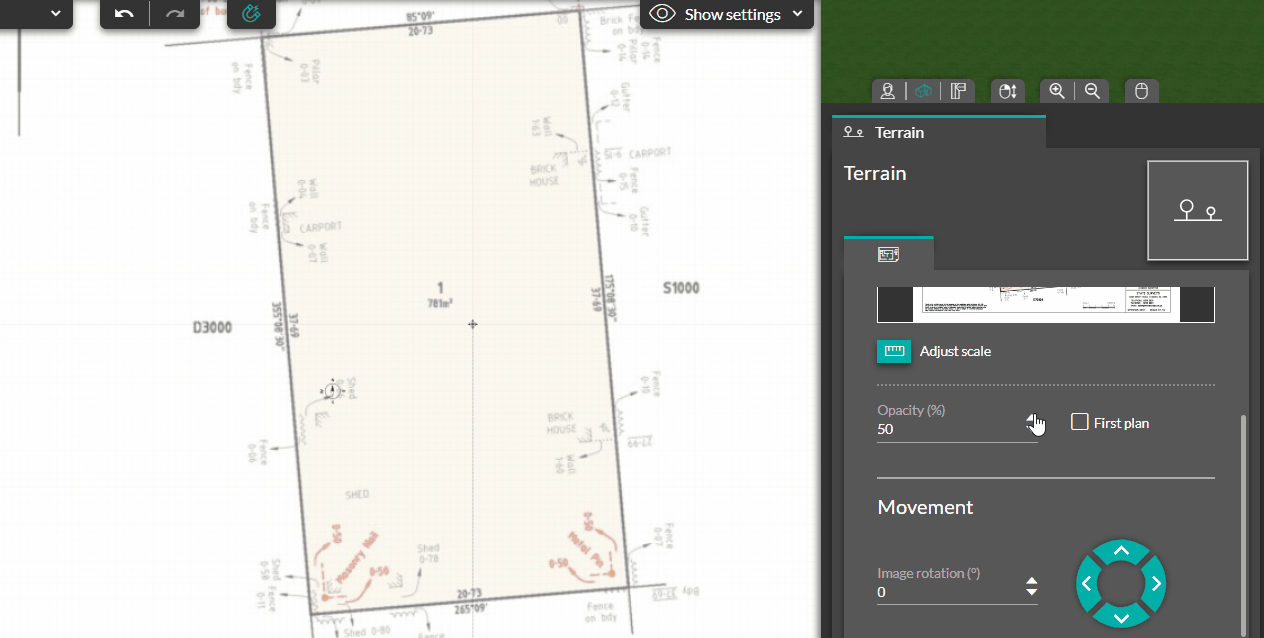 Re Modify the parameters of a layout