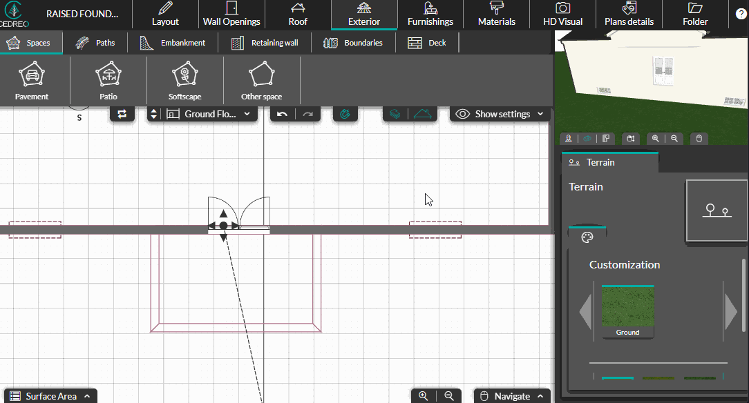 Create a raised foundation house