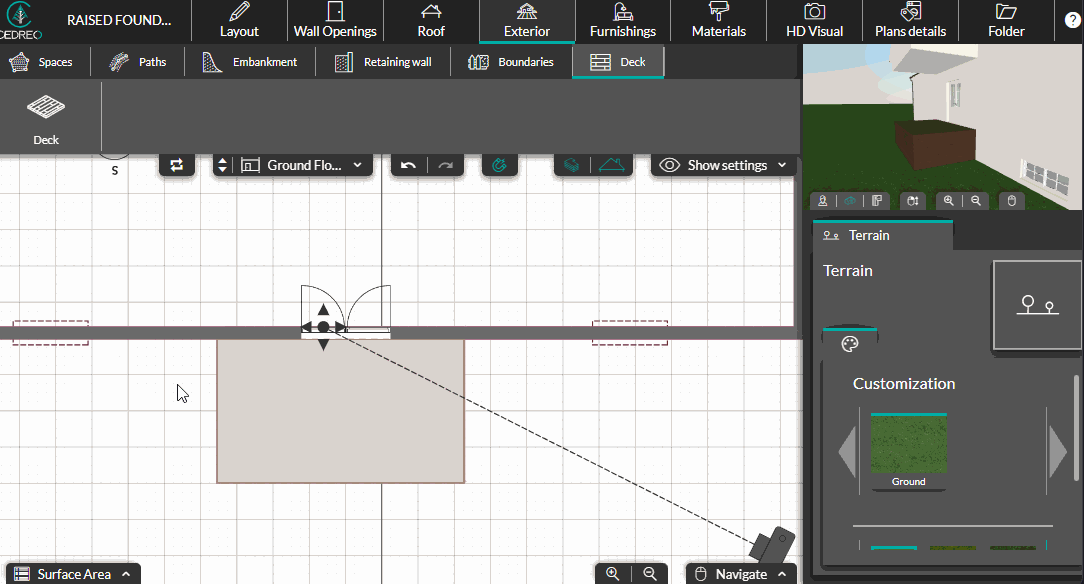 Create a raised foundation house